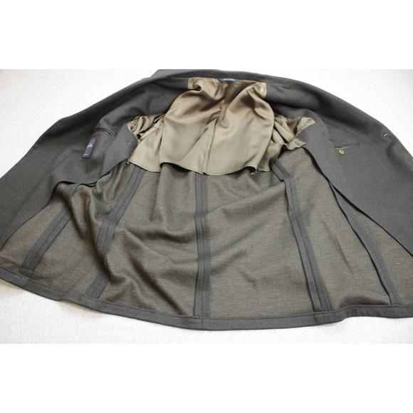 Brooks Brothers Blazer Mens 48R Gray 100% Wool 3 Buttons Unstructured - Picture 4 of 10